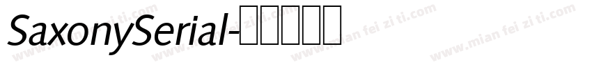 SaxonySerial字体转换