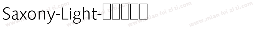 Saxony-Light字体转换