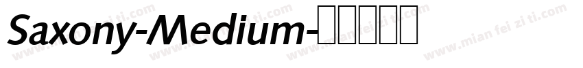 Saxony-Medium字体转换