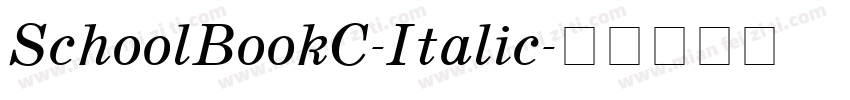 SchoolBookC-Italic字体转换