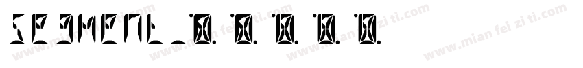 Segment字体转换