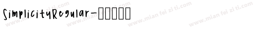 SimplicityRegular字体转换