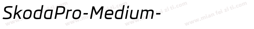 SkodaPro-Medium字体转换