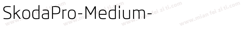 SkodaPro-Medium字体转换