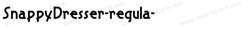 SnappyDresser-regula字体转换