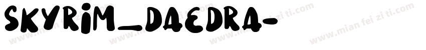 skyrim_daedra字体转换