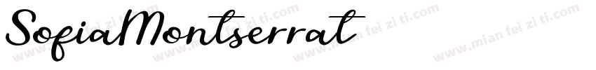 SofiaMontserrat字体转换