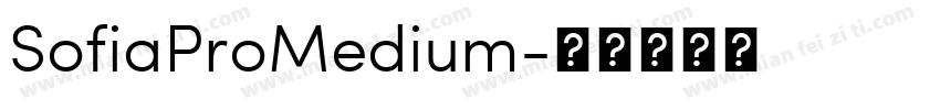 SofiaProMedium字体转换