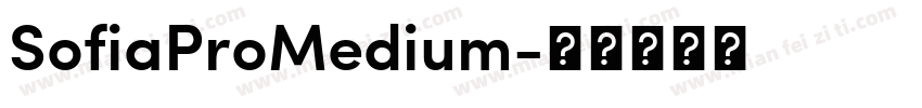 SofiaProMedium字体转换