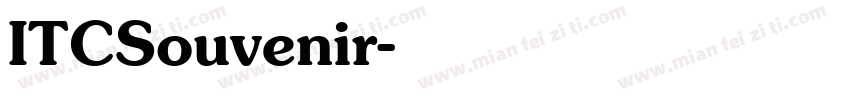 ITCSouvenir字体转换
