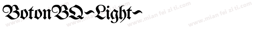BotonBQ-Light字体转换