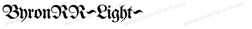 ByronRR-Light字体转换