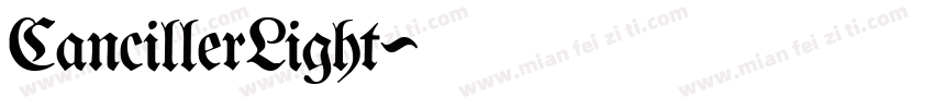CancillerLight字体转换