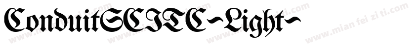 ConduitSCITC-Light字体转换