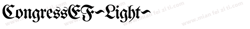 CongressEF-Light字体转换