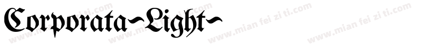 Corporata-Light字体转换