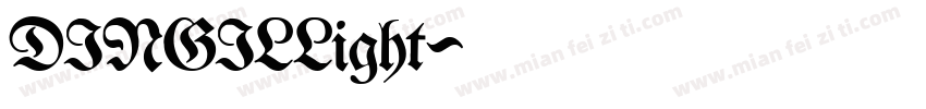 DINGILLight字体转换