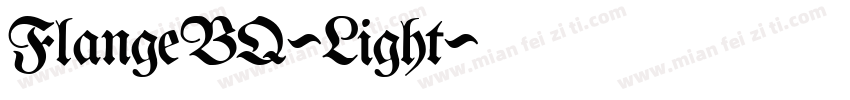 FlangeBQ-Light字体转换