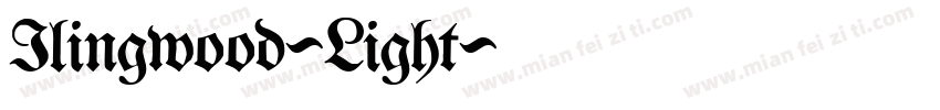 Ilingwood-Light字体转换