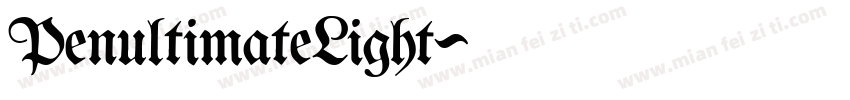 PenultimateLight字体转换