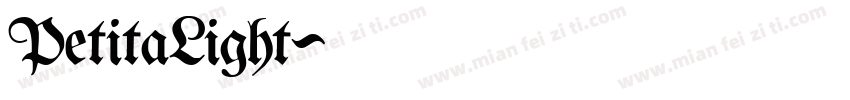 PetitaLight字体转换