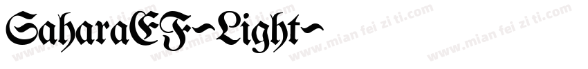 SaharaEF-Light字体转换