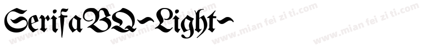 SerifaBQ-Light字体转换
