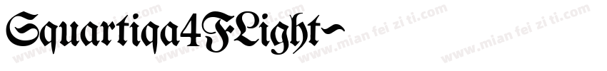 Squartiqa4FLight字体转换
