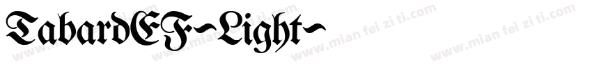 TabardEF-Light字体转换