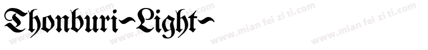 Thonburi-Light字体转换