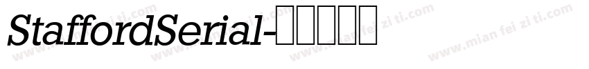 StaffordSerial字体转换