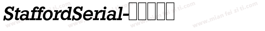 StaffordSerial字体转换