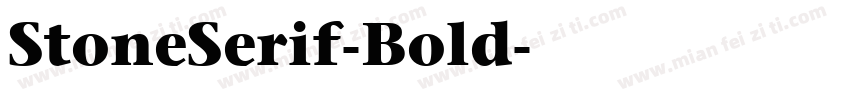 StoneSerif-Bold字体转换
