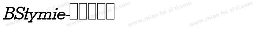 BStymie字体转换