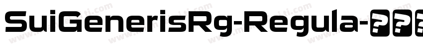SuiGenerisRg-Regula字体转换