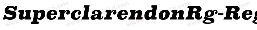 SuperclarendonRg-Reg字体转换