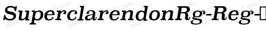 SuperclarendonRg-Reg字体转换
