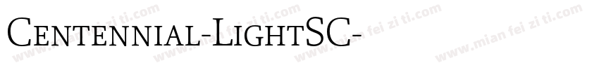 Centennial-LightSC字体转换