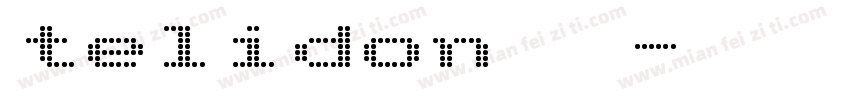 telidon字体字体转换