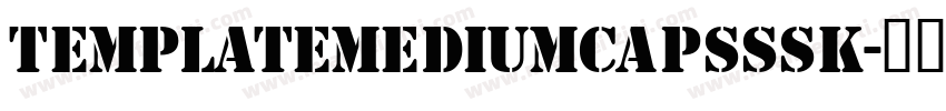 TemplateMediumCapsSSK字体转换
