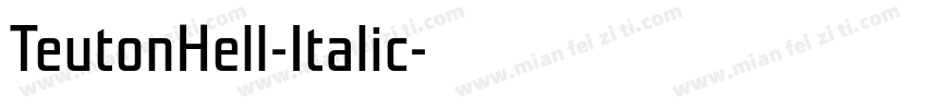 TeutonHell-Italic字体转换