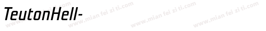 TeutonHell字体转换