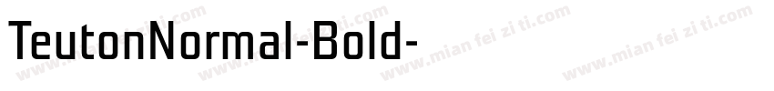 TeutonNormal-Bold字体转换