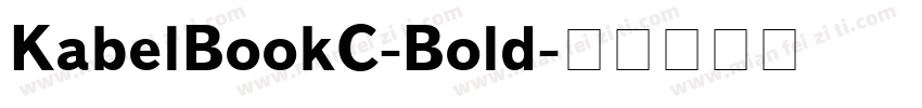 KabelBookC-Bold字体转换