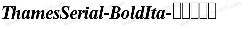 ThamesSerial-BoldIta字体转换