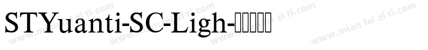 STYuanti-SC-Ligh字体转换