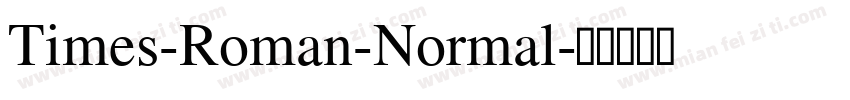 Times-Roman-Normal字体转换
