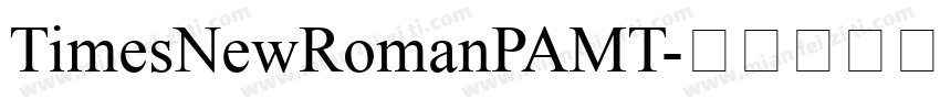 TimesNewRomanPAMT字体转换
