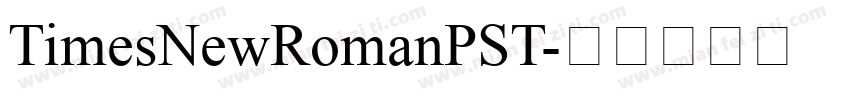 TimesNewRomanPST字体转换