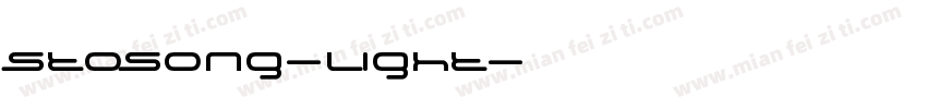 stosong-light字体转换